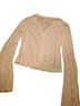 No Comment Ivory Long Sleeve Blouse Size M - photo 2