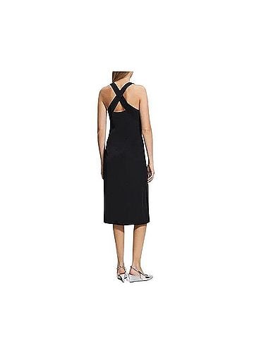 Theory Fluid Ottoman X Back Cocktail Dress (view 2)