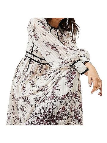 Karen Millen Lydia Millen Floral Stud Trim Drama Maxi Dress Cocktail Dress (view 2)