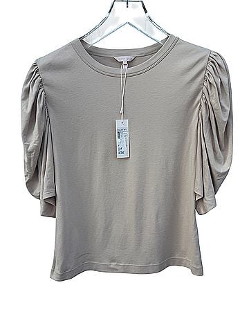 Rebecca Taylor Puff Sleeve Short Sleeve Blouse (view 1)