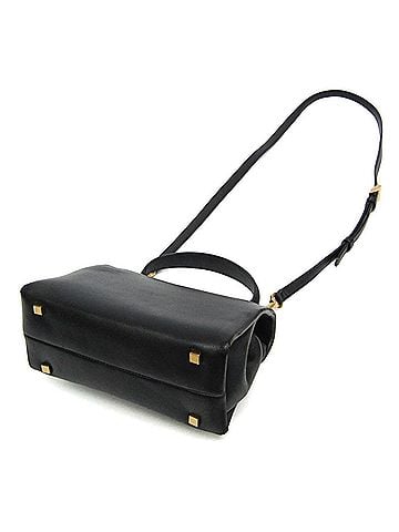 Valentino Garavani Valentino Garavani One Stud Small Women's Leather Handbag,Shoulder Bag Black (view 2)