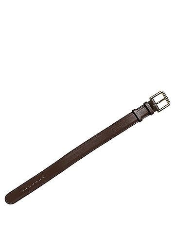 Dolce & Gabbana Brown Calfskin Leather Gold Buckle Belt Strap Women's Bracelet (view 2)