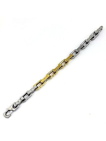Louis Vuitton Louis Vuitton Monogram LV GP Silver Plated Bracelet Chain for Women (view 2)