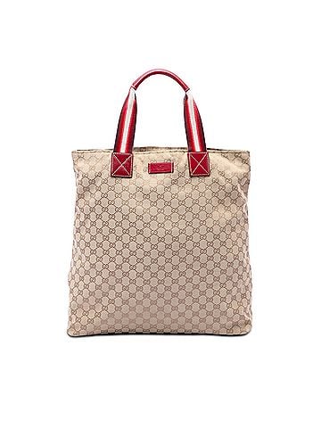 Gucci GG Canvas Web Vertical Tote (view 1)