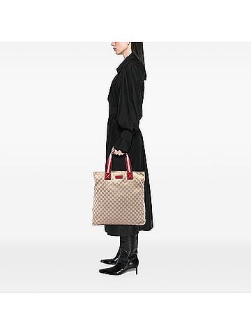 Gucci GG Canvas Web Vertical Tote (view 2)