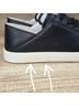Stuart Weitzman 100% Leather Solid Black Sneakers Size 9 1/2 - photo 5