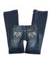 Amethyst Jeans Paisley Blue Fleece Pants Size 1 - photo 1