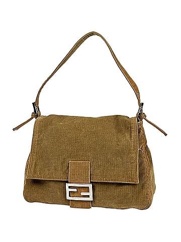 Fendi Fendi FENDI Shoulder Bag Zucca Logo Mamma Baguette Suede Brown 26325 Women's (view 1)