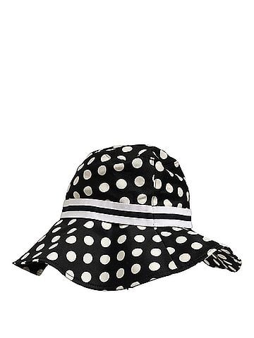 Dolce & Gabbana Black White Polka Dot Cotton Bucket Capello Women's Hat (view 2)