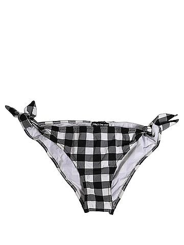 Dolce & Gabbana Black White Checkered Beachwear Bikini Women's Bottom (view 1)