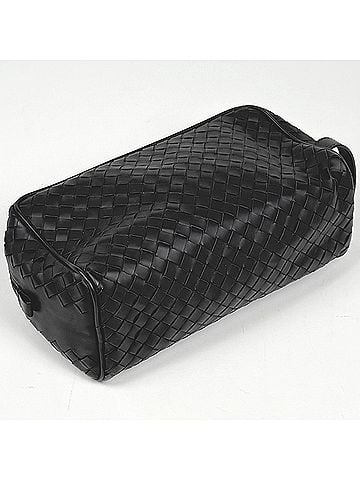 Bottega Veneta Bottega Veneta Intrecciato Clutch Bag Handbag Leather Black 174361 Men's (view 2)