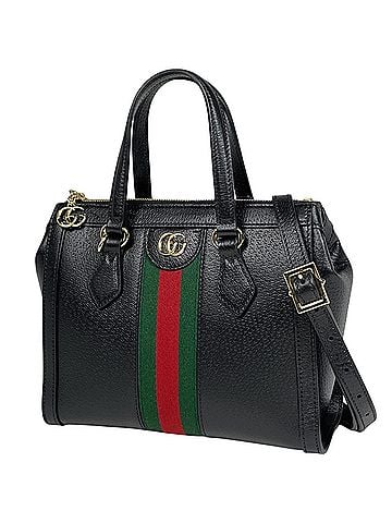 Gucci Gucci Ophidia Small Handbag, 2-Way, Sherry Line Web Double G, Leather, Black, 719882, Women's (view 1)