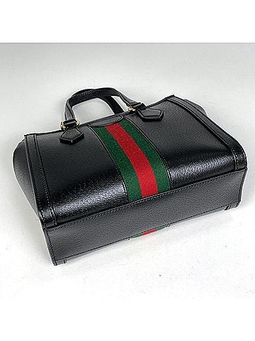 Gucci Gucci Ophidia Small Handbag, 2-Way, Sherry Line Web Double G, Leather, Black, 719882, Women's (view 2)