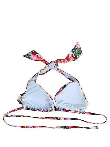 Dolce & Gabbana Multicolor Floral Triangle Beachwear Bikini Women's Top (view 2)