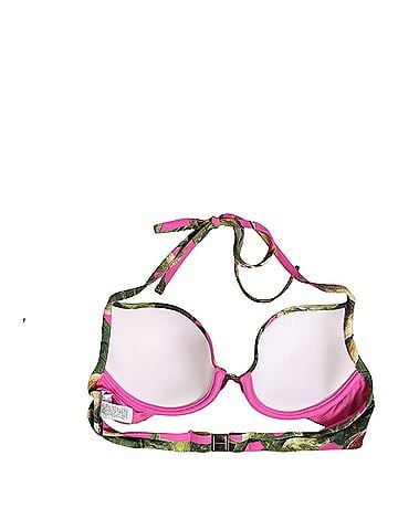 Dolce & Gabbana Fuchsia Pink Fig Print Beachwear Bikini Women's Top (view 2)