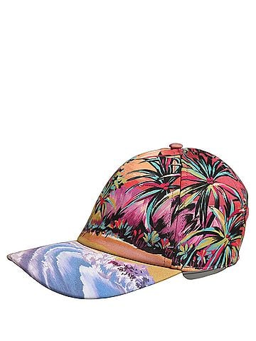 Dolce & Gabbana Multicolor Tropical Themed Baseball Capello Women's Hat (view 1)