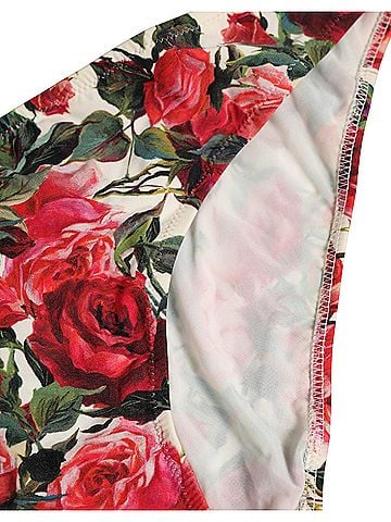 Dolce & Gabbana Multicolor Floral Print Beachwear Bikini Women's Bottom (view 2)