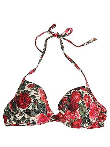 Dolce & Gabbana Multicolor Floral Print Beachwear Bikini Women's Top (view 1)