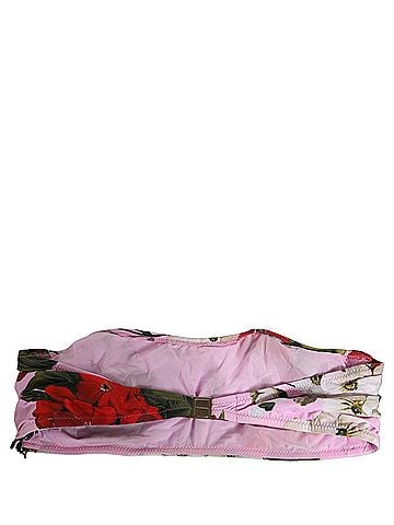 Dolce & Gabbana Pink Floral Print Bandeau Beachwear Bikini Women's Top (view 2)