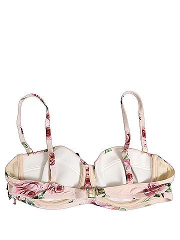 Dolce & Gabbana Pink Floral Print Underwire Beachwear Bikini Women's Top (view 2)