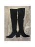 Stuart Weitzman 100% Suede Black Boots Size 6 1/2 - photo 5