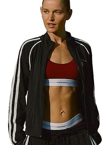 Daily Practice By Anthropologie Zip-Up Knit Track Jacket Jacket (view 1)