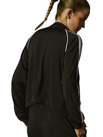 Daily Practice By Anthropologie Zip-Up Knit Track Jacket Jacket (view 2)