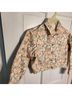 Rebecca Taylor Floral Pink Gray Jacket Size S - photo 4