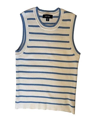 Karen Kane Stripe Rib Sweater Tank Tank Top (view 1)