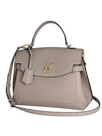 Louis Vuitton Louis Vuitton Lockme Ever Handbag 2-Way Shoulder Bag Leather Greige M56094 Women's (view 1)