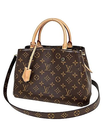 Louis Vuitton Louis Vuitton Montaigne BB Handbag/Shoulder Bag, 2-Way, Monogram Brown, M41055, Women's (view 1)