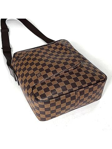 Louis Vuitton Louis Vuitton Olaf MM Shoulder Bag, Damier Brown, N41441, Women's (view 2)