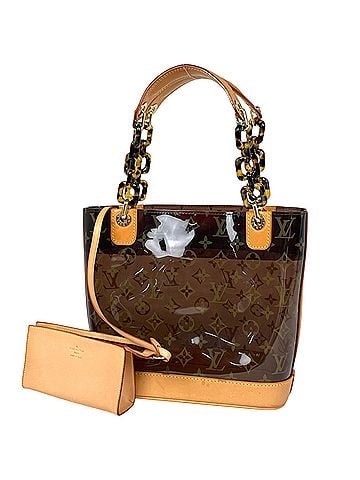 Louis Vuitton Louis Vuitton Cabas Ambre PM Tote Bag, Monogram Vinyl, Brown, M92502, Women's (view 1)