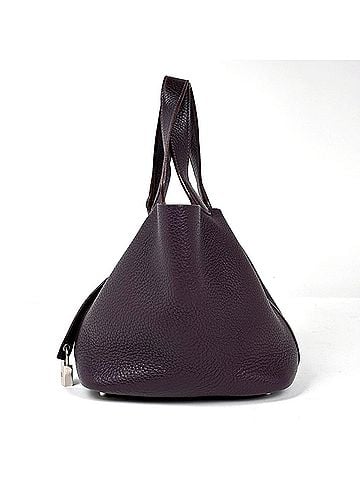 Hermès Hermes Picotin Lock Handbag Mini Bag Taurillon Clemence Raisin R Women's (view 2)