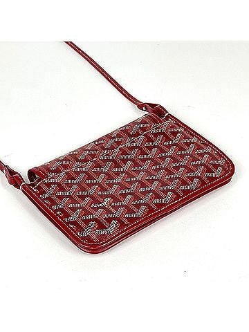 Goyard Goyard Plume Pouch Wallet Shoulder Bag, Coated Canvas, Red, Women's (view 2)