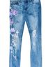 Express Floral Blue Jeans Size 2 - photo 2