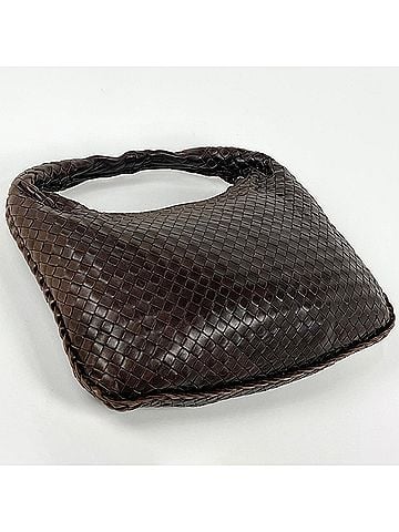 Bottega Veneta Bottega Veneta Intrecciato Hobo Leather Handbag, Brown, 115653, Women's (view 2)