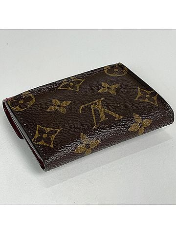 Louis Vuitton Louis Vuitton Portefeuille Zoe Tri-fold Wallet, Monogram Brown Fuchsia, M62932, Women's (view 2)