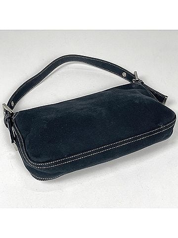 Fendi Fendi Zucca Logo Mamma Baguette Shoulder Bag, Canvas, Navy, 26424, Women's (view 2)