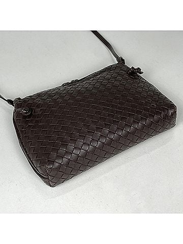 Bottega Veneta Bottega Veneta shoulder bag, Intrecciato leather, dark brown, 245354, women's. (view 2)