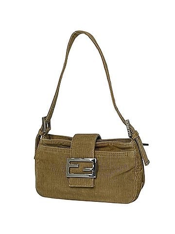 Fendi Fendi FENDI Shoulder Bag Zucca Logo Corduroy Brown 26723 Women's (view 1)