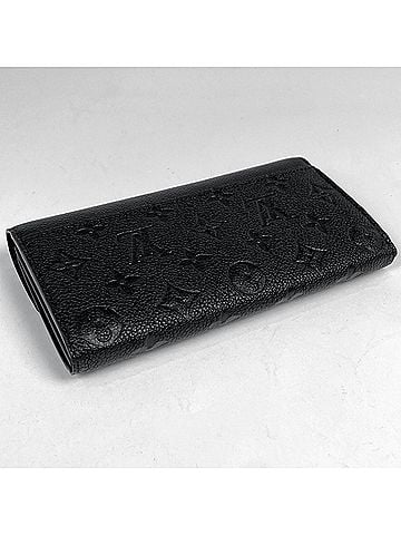 Louis Vuitton Louis Vuitton Portefeuille Sarah Long Wallet, Monogram Empreinte, Noir (M82257), Women's (view 2)