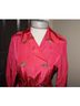 Chico's Design Solid Pink Red Trenchcoat Size 4 - photo 4