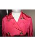 Chico's Design Solid Pink Red Trenchcoat Size 4 - photo 6
