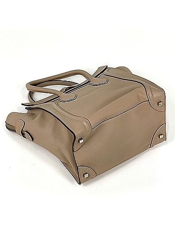 Céline Celine Luggage Mini Shopper Handbag, Leather, Beige, Women's (view 2)