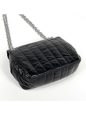 Balenciaga Balenciaga Monaco Chain Shoulder Bag with Logo, Leather, Black, 781672, Women's (view 2)