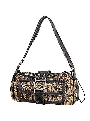 Christian Dior Christian Dior Trotter pattern shoulder bag, canvas, brown, women's. (view 1)