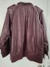 Gallery 100% Leather Burgundy Jacket Size 12 - photo 6