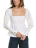STAUD White Long Sleeve Blouse Size S - photo 1