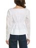 STAUD White Long Sleeve Blouse Size S - photo 2